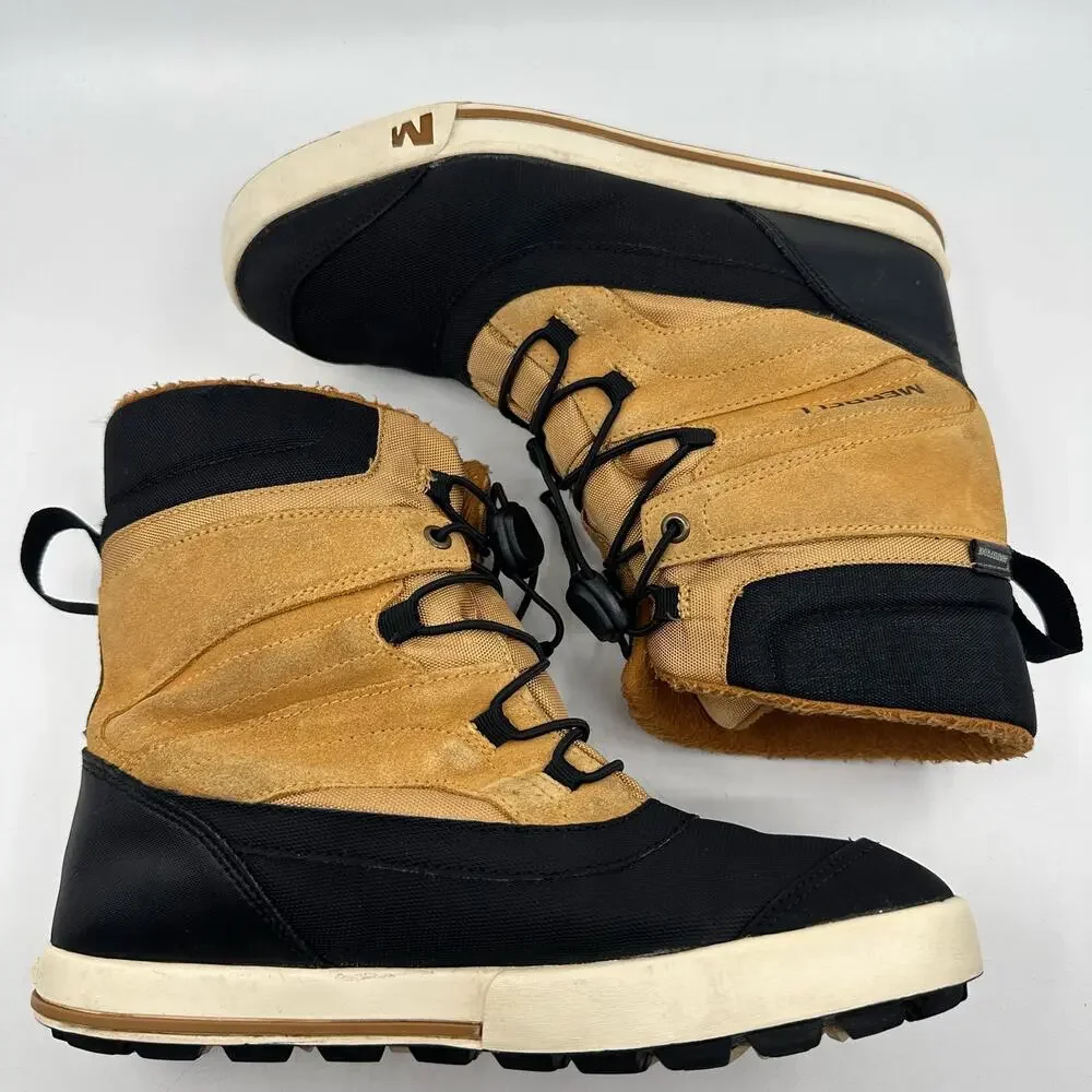Merrell Snowbank 2 Waterproof Boots MY56187 Mens US 4M Gold/Black Lace-Up Thermo